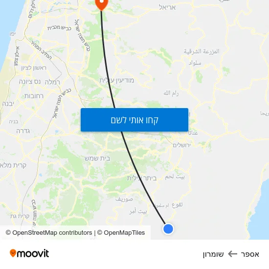 מפת אספר לשומרון