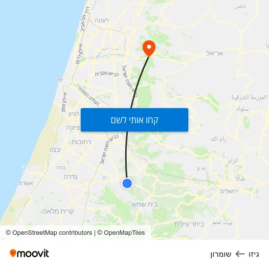מפת גיזו לשומרון