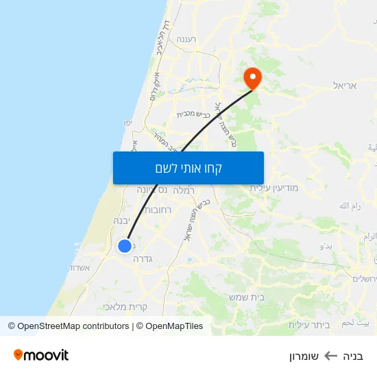 מפת בניה לשומרון