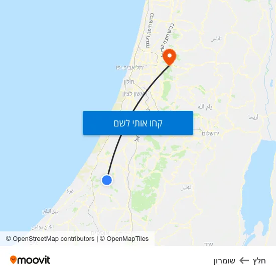 מפת חלץ לשומרון