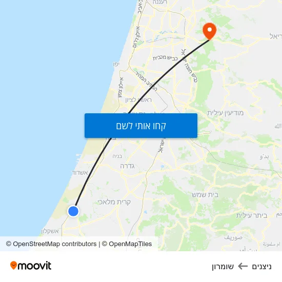 מפת ניצנים לשומרון