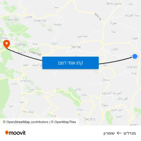 מפת מגדלים לשומרון