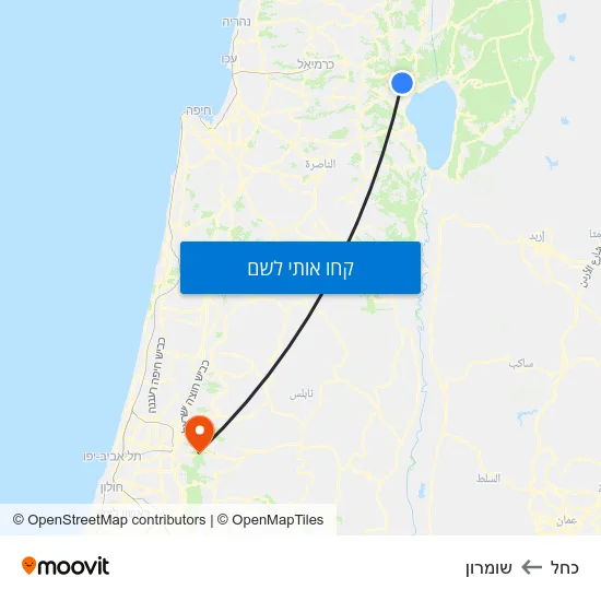מפת כחל לשומרון