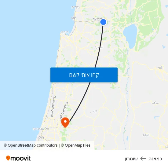מפת כמאנה לשומרון