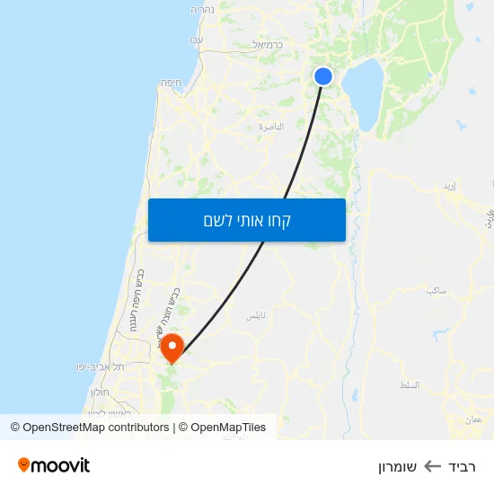 מפת רביד לשומרון