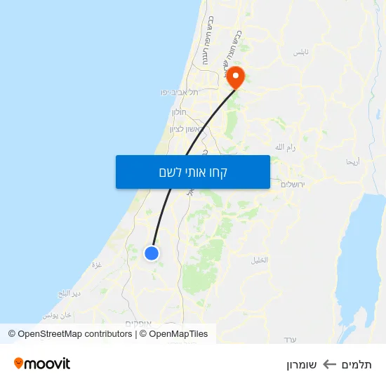 מפת תלמים לשומרון