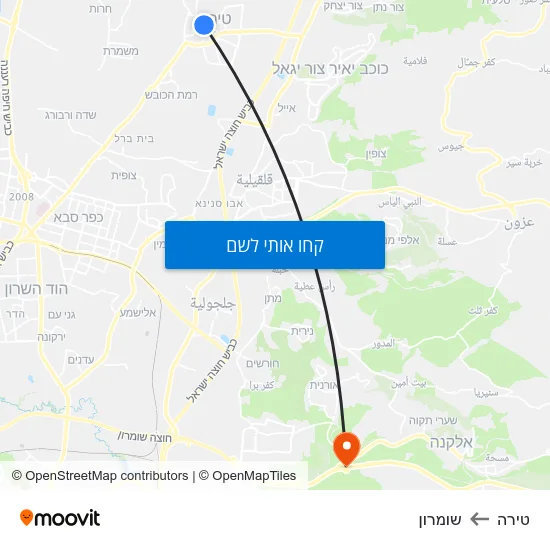 מפת טירה לשומרון