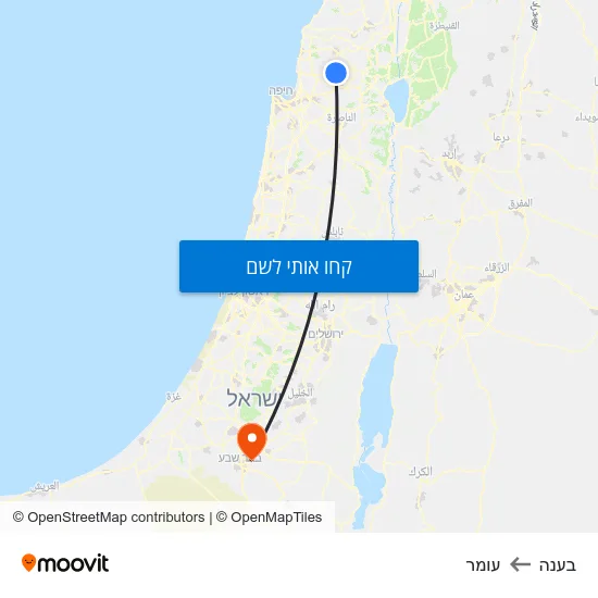 מפת בענה לעומר