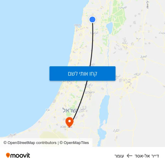 מפת דייר אל-אסד לעומר