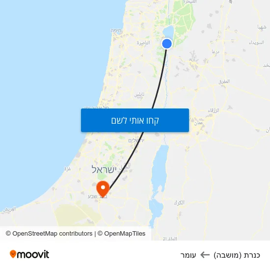 מפת כנרת (מושבה) לעומר