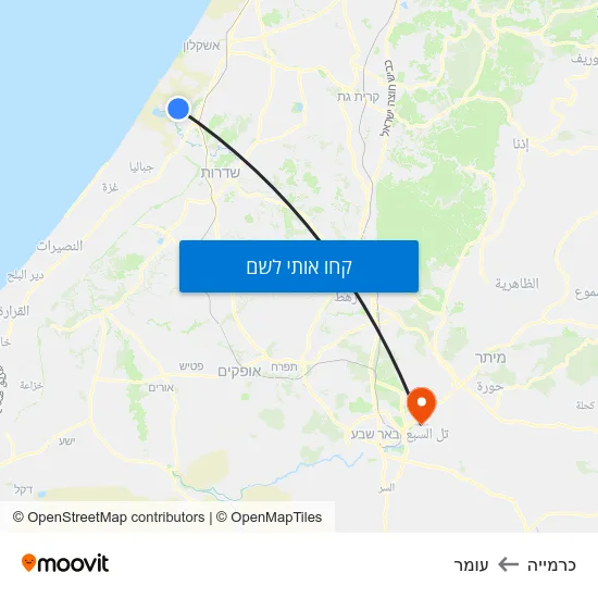 מפת כרמייה לעומר