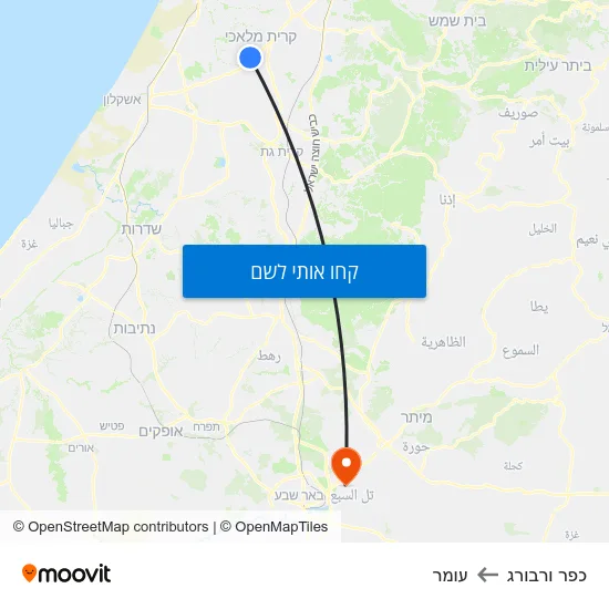 מפת כפר ורבורג לעומר