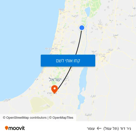 מפת ניר דוד (תל עמל) לעומר