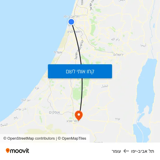 מפת תל אביב-יפו לעומר