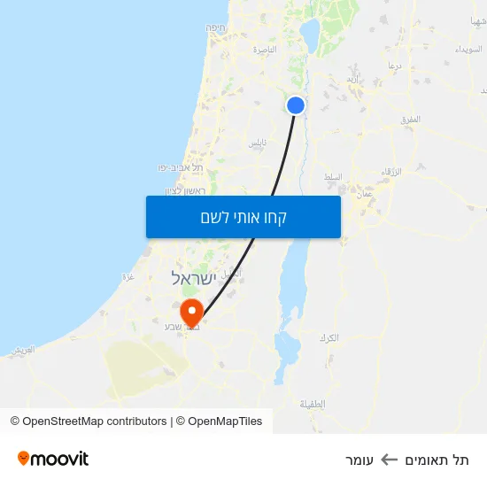 מפת תל תאומים לעומר