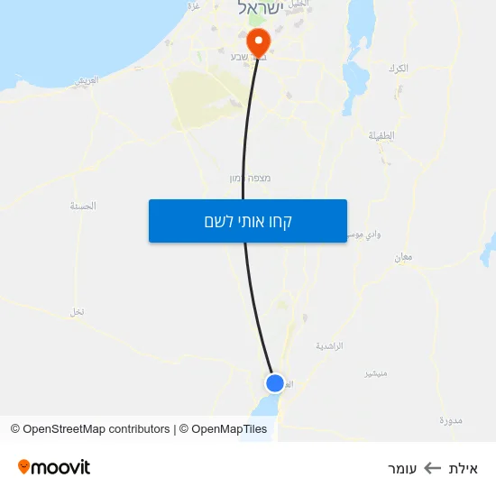 מפת אילת לעומר