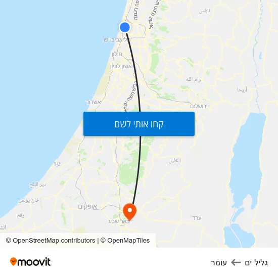 מפת גליל ים לעומר
