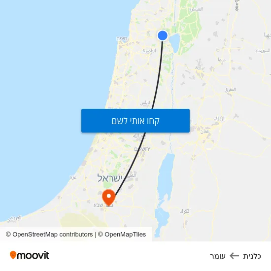 מפת כלנית לעומר