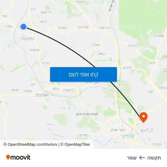 מפת תקומה לעומר
