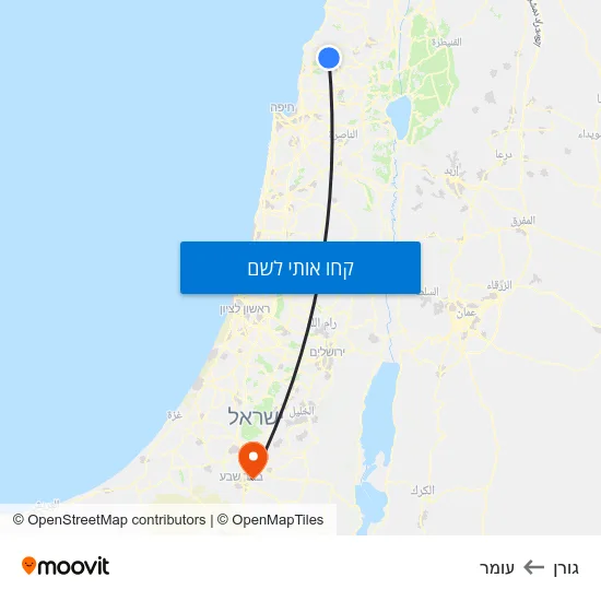 מפת גורן לעומר
