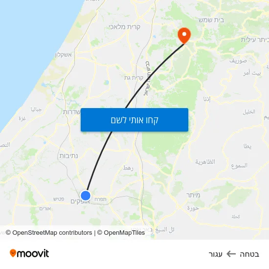 מפת בטחה לעגור