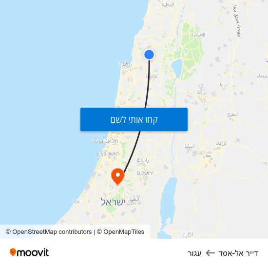 מפת דייר אל-אסד לעגור