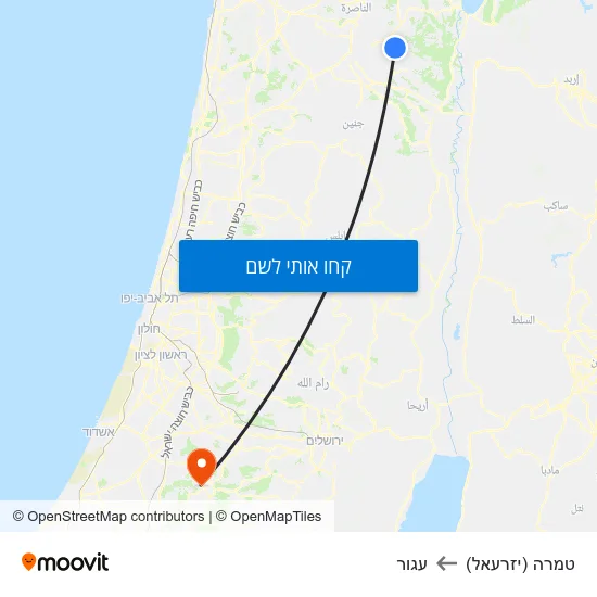 מפת טמרה (יזרעאל) לעגור