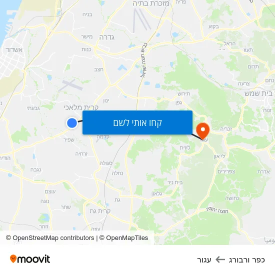מפת כפר ורבורג לעגור