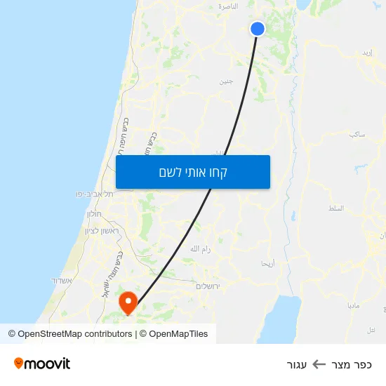 מפת כפר מצר לעגור