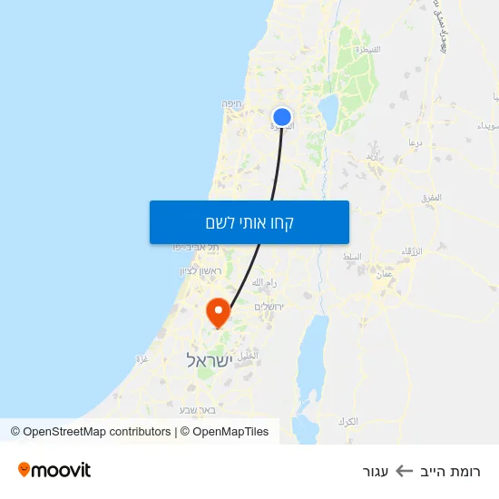 מפת רומת הייב לעגור
