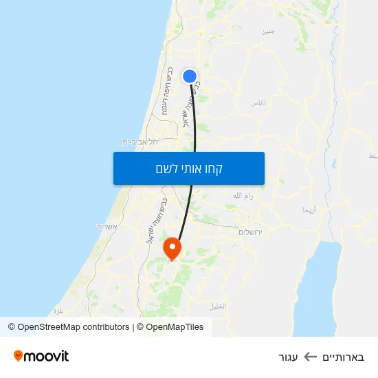 מפת בארותיים לעגור