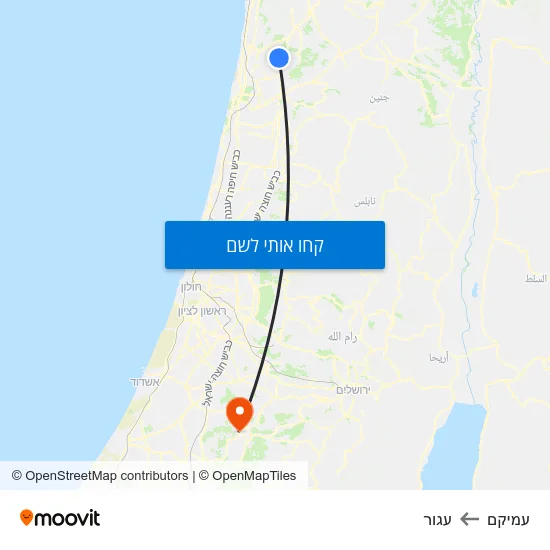 מפת עמיקם לעגור