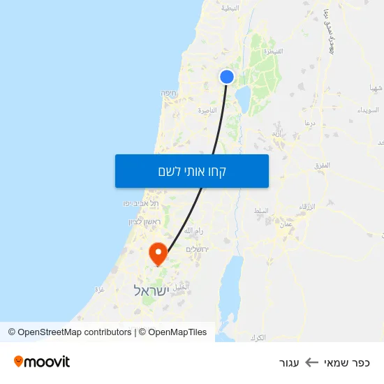 מפת כפר שמאי לעגור