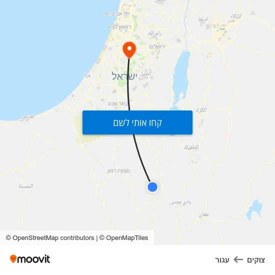 מפת צוקים לעגור