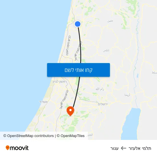 מפת תלמי אלעזר לעגור