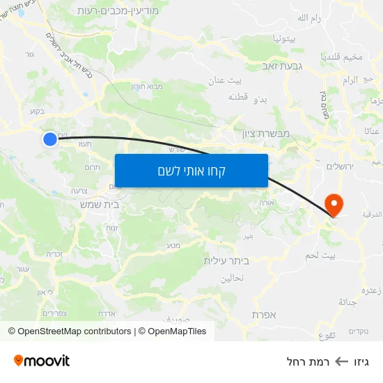 מפת גיזו לרמת רחל