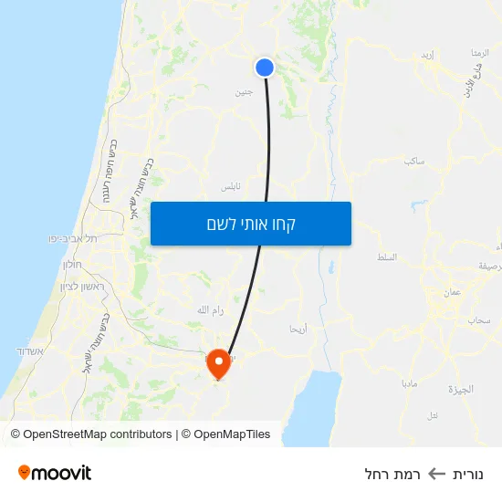 מפת נורית לרמת רחל