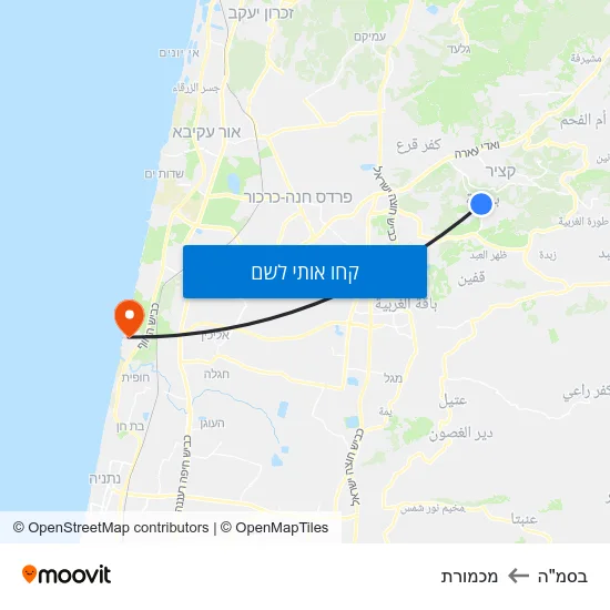 מפת בסמ"ה למכמורת