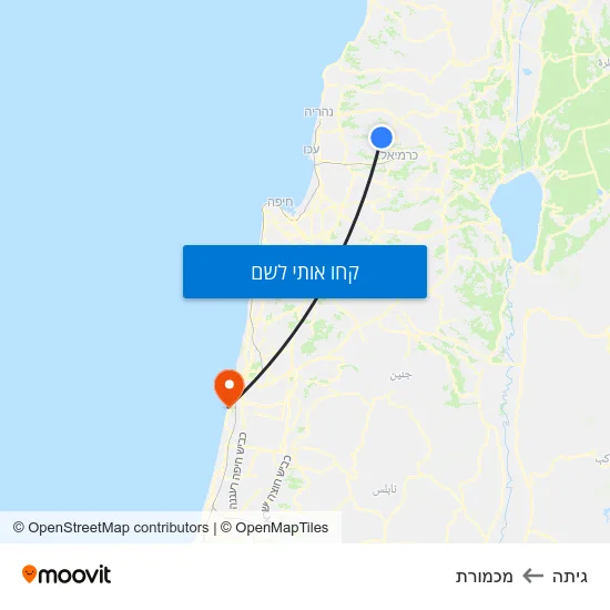 מפת גיתה למכמורת