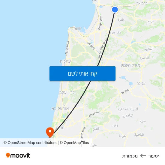 מפת יסעור למכמורת