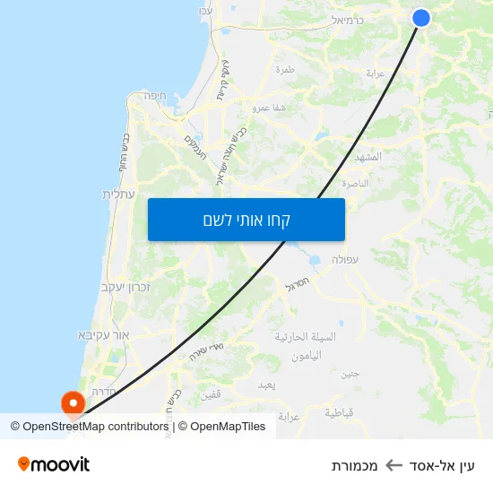 מפת עין אל-אסד למכמורת