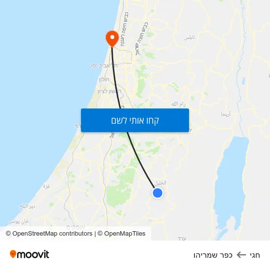 מפת חגי לכפר שמריהו