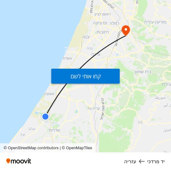 מפת יד מרדכי לעזריה