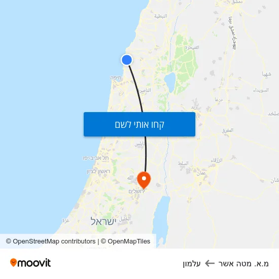 מפת מ.א. מטה אשר לעלמון