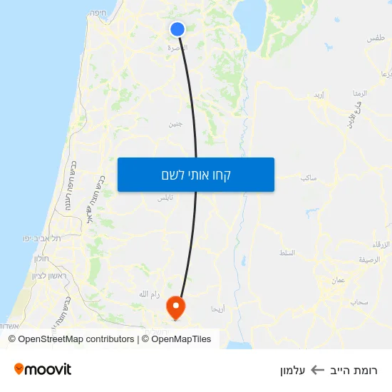 מפת רומת הייב לעלמון