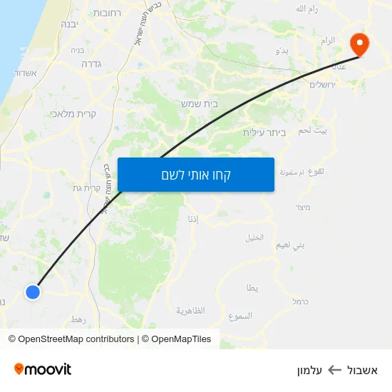 מפת אשבול לעלמון