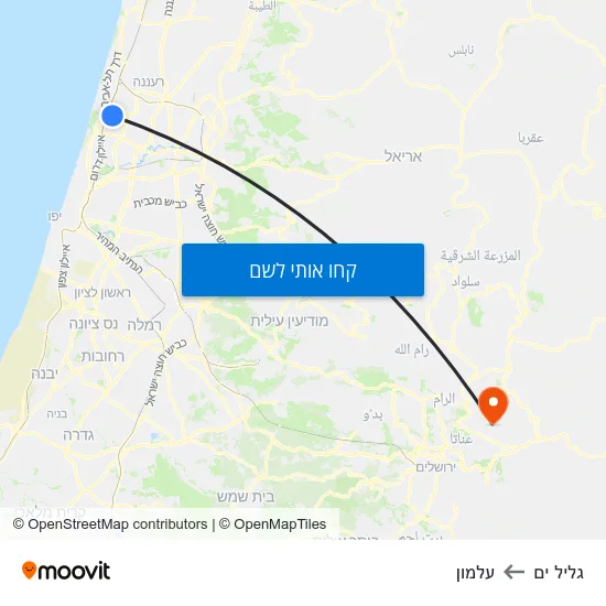מפת גליל ים לעלמון