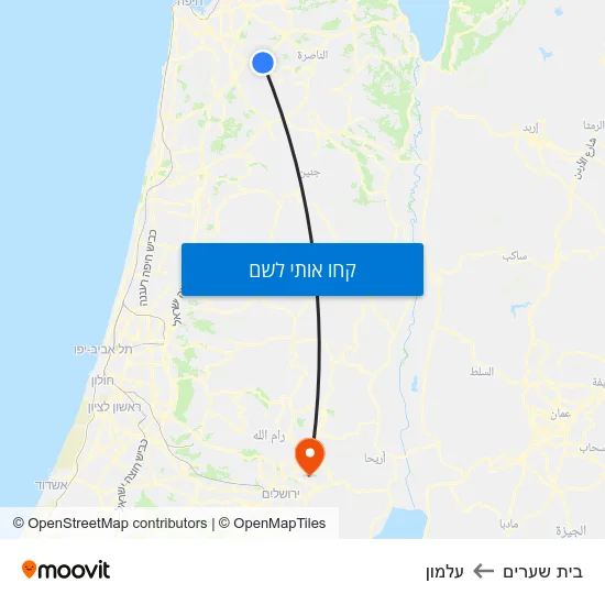 מפת בית שערים לעלמון