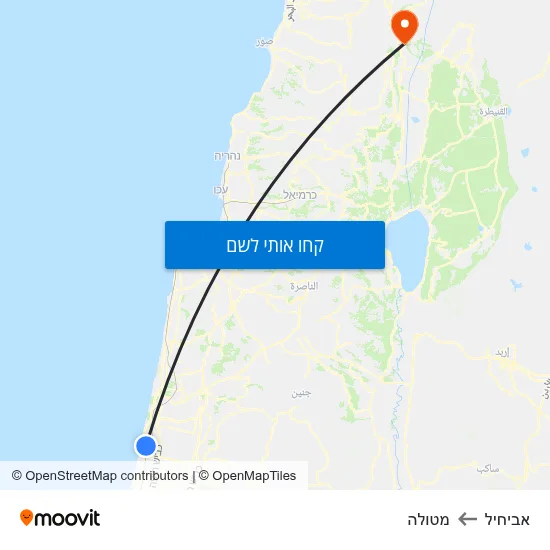 מפת אביחיל למטולה