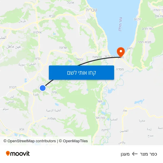 מפת כפר מצר למעגן
